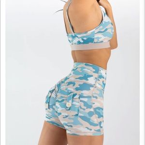 Noireblanc Safari Shorts and Sports Bra Set